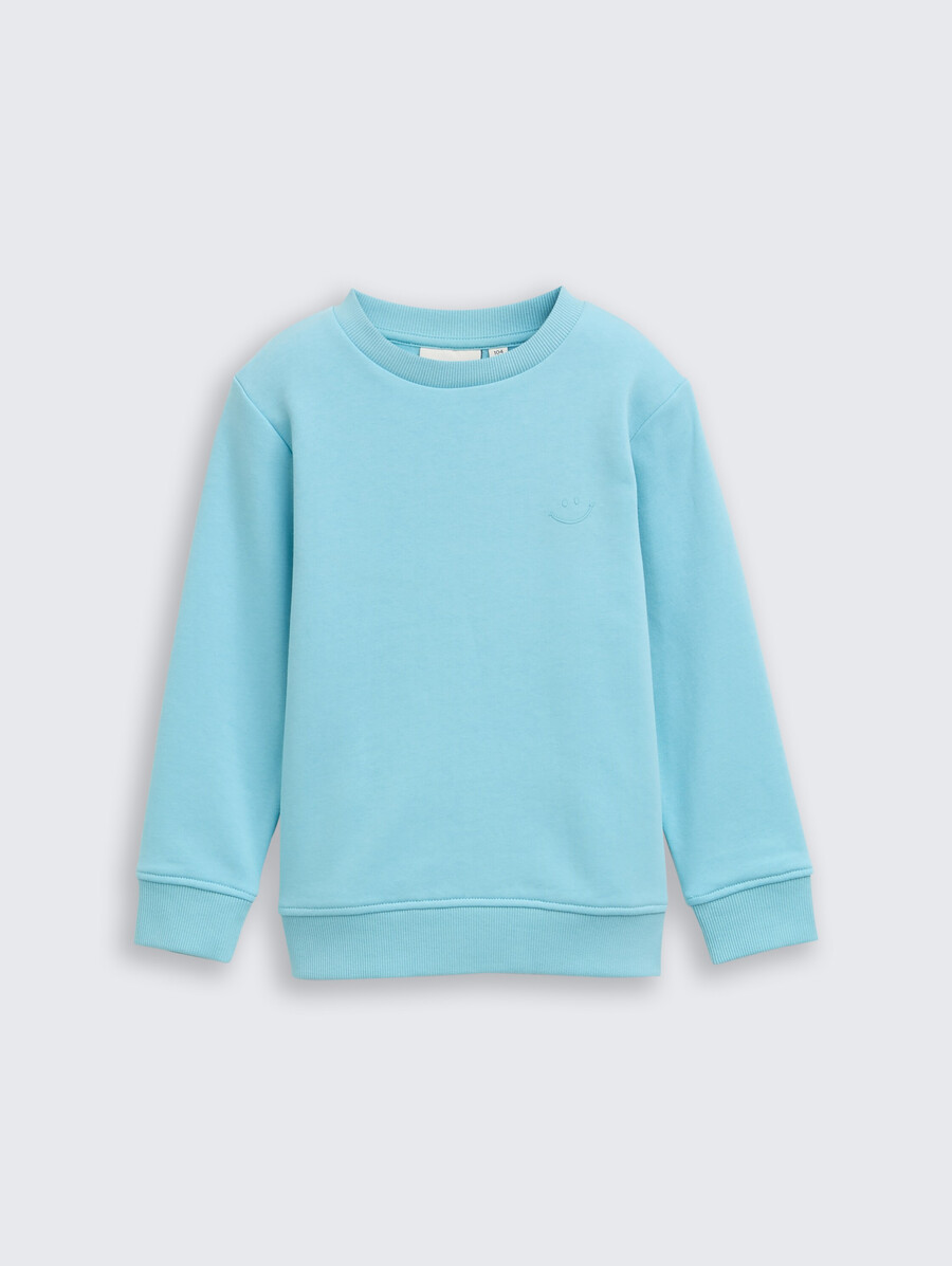 basic-sweatshirt mit aufdruck