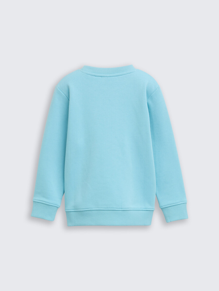 basic-sweatshirt mit aufdruck