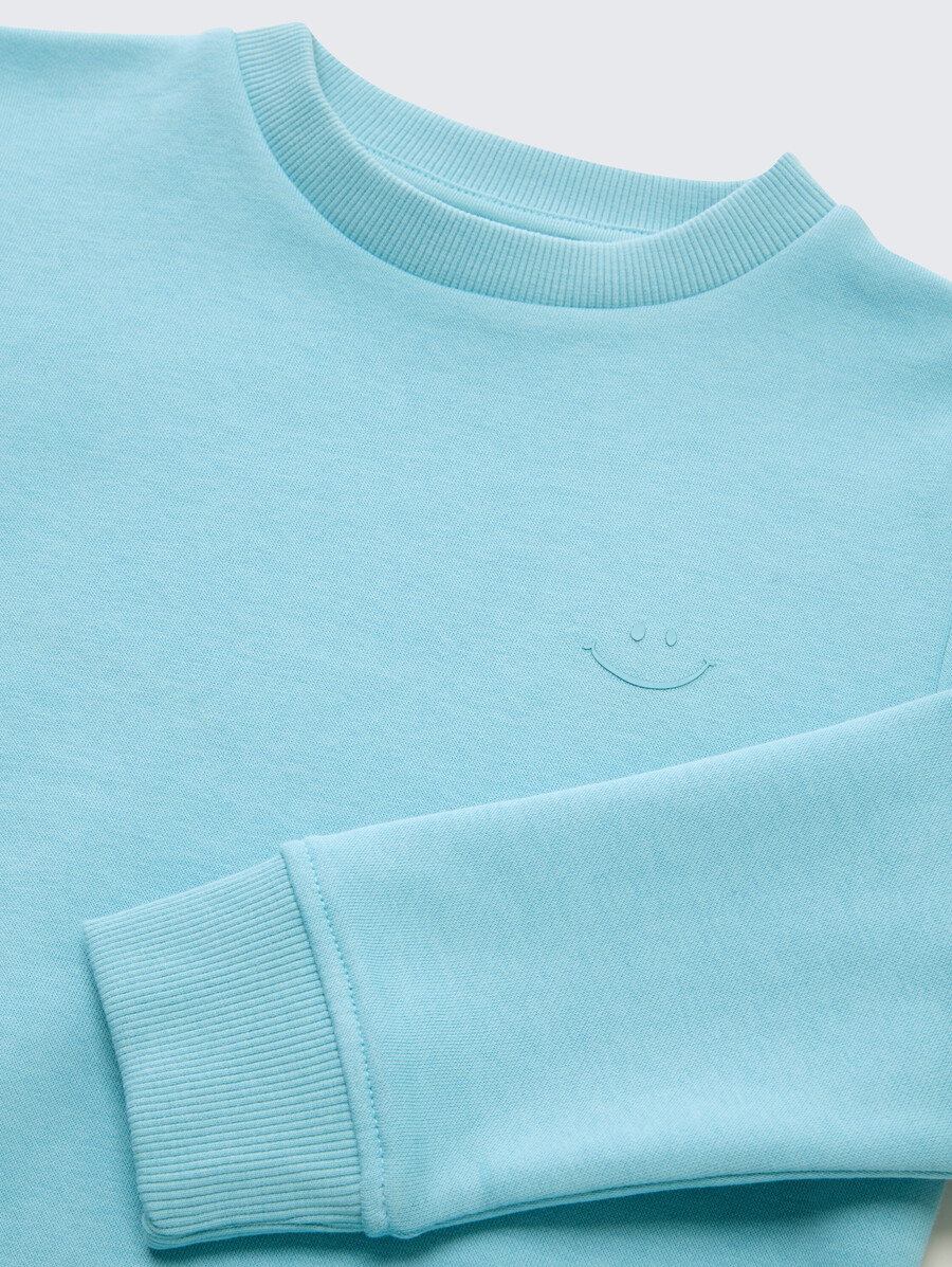 basic-sweatshirt mit aufdruck