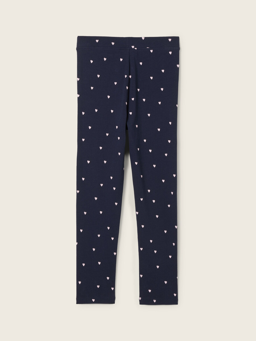leggings mit allover-herzmuster