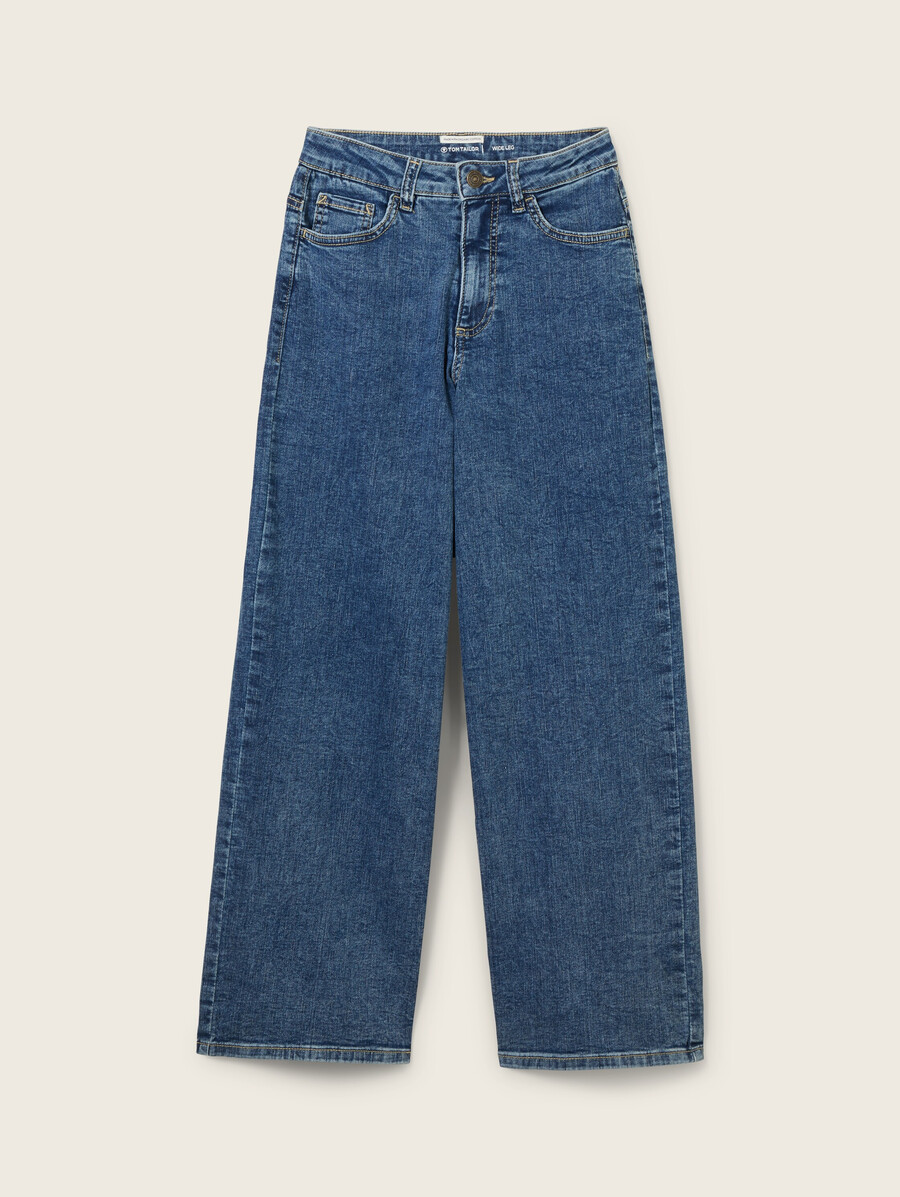 weit geschnittene jeans mit stretchanteil