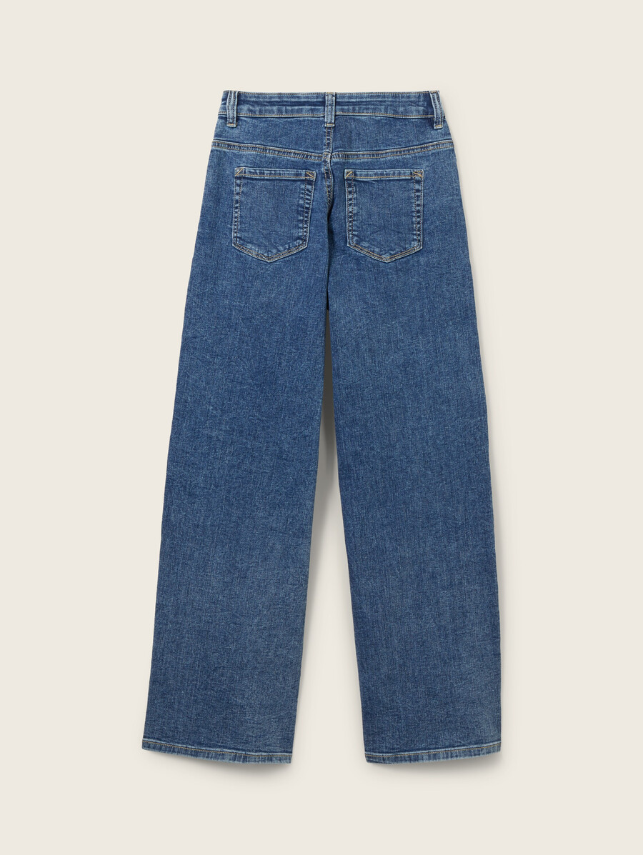weit geschnittene jeans mit stretchanteil