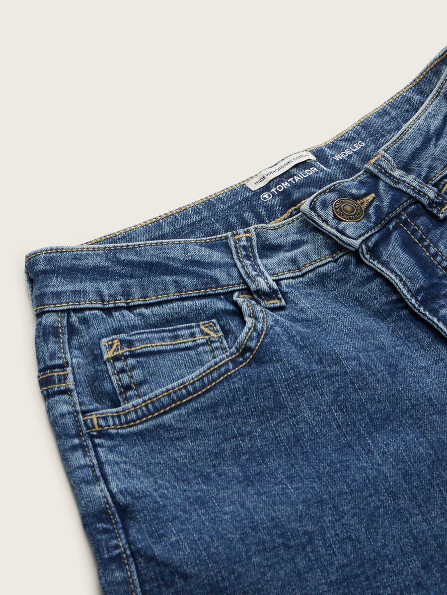 weit geschnittene jeans mit stretchanteil