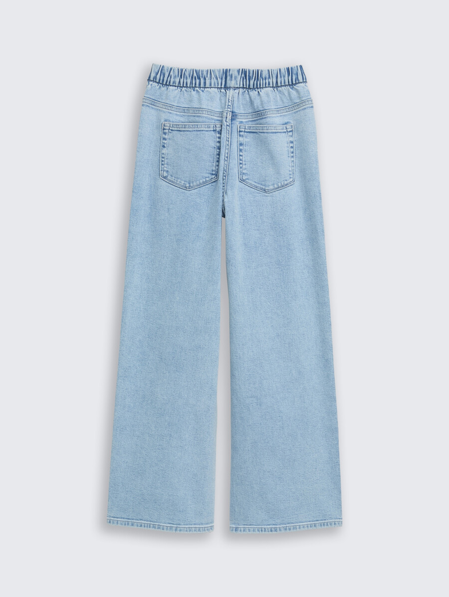weit geschnittene jeans mit stretchanteil