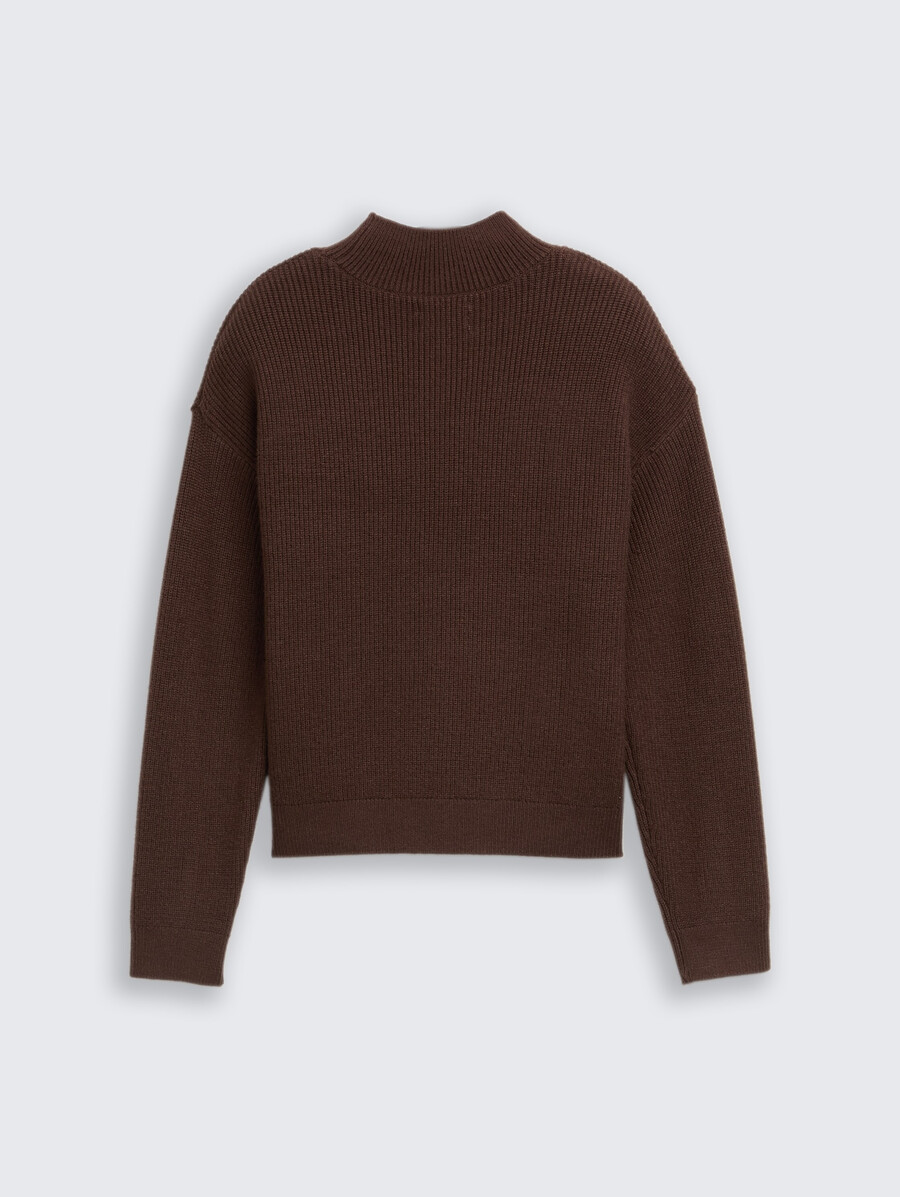 strickpullover mit stehkragen