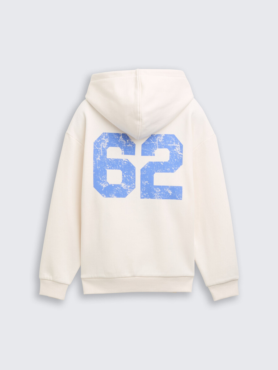 oversize-hoodie mit rückendruck