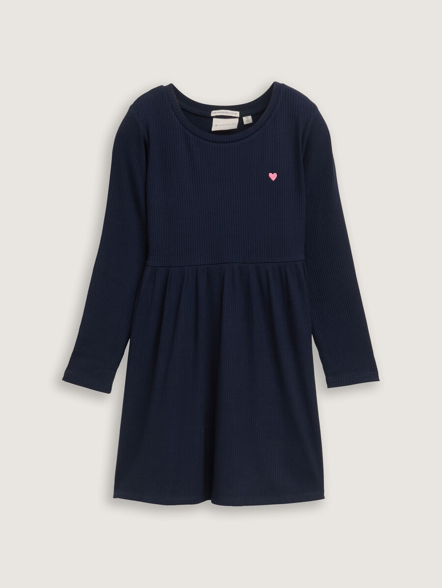 minikleid mit rippstruktur