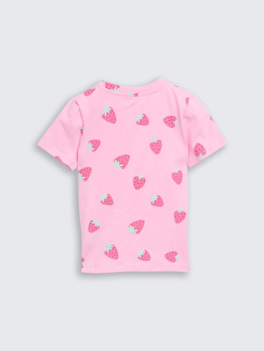 t-shirt mit allover-print
