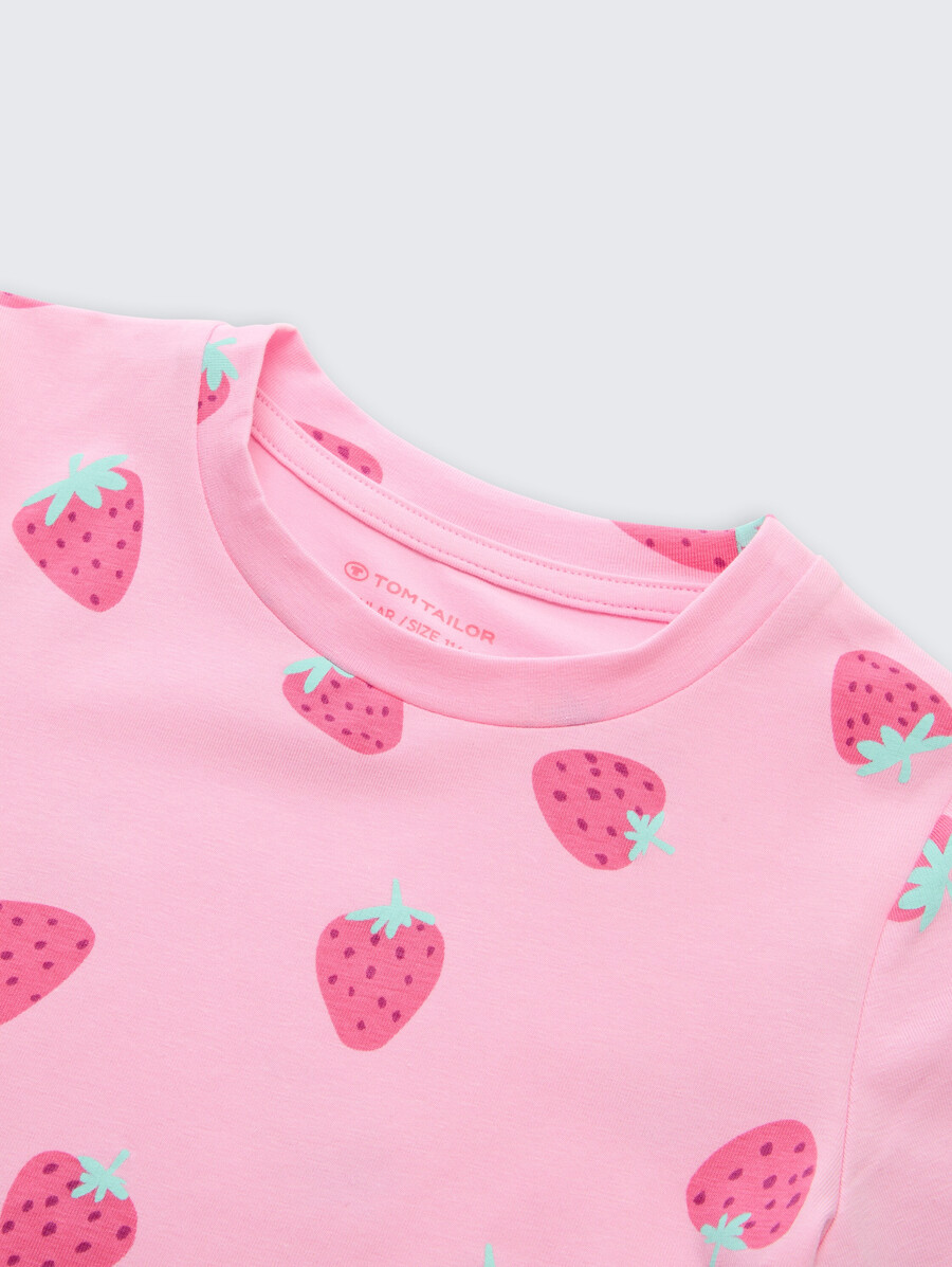 t-shirt mit allover-print