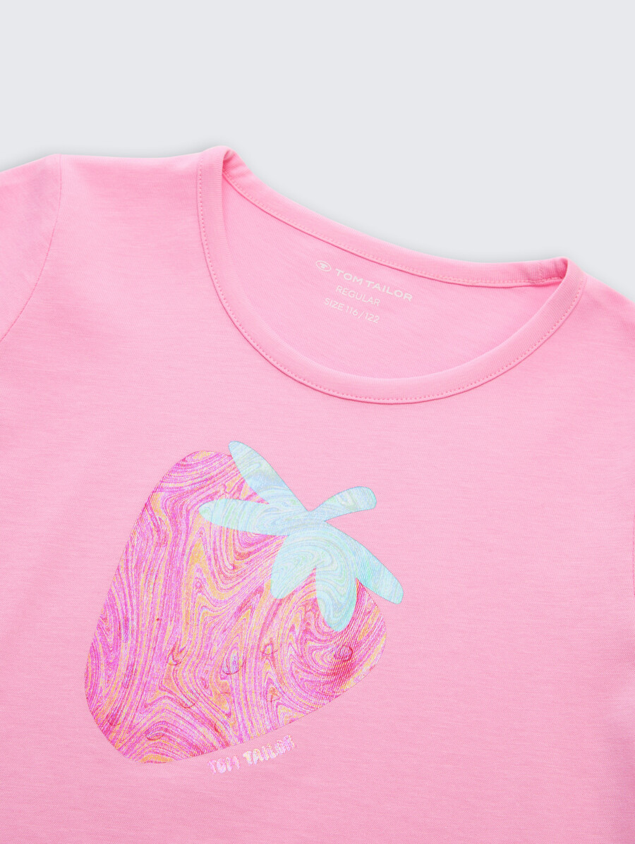 t-shirt mit folienaufdruck im 2er-pack