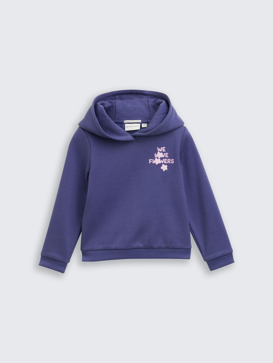kapuzenpullover mit blumenmotiv