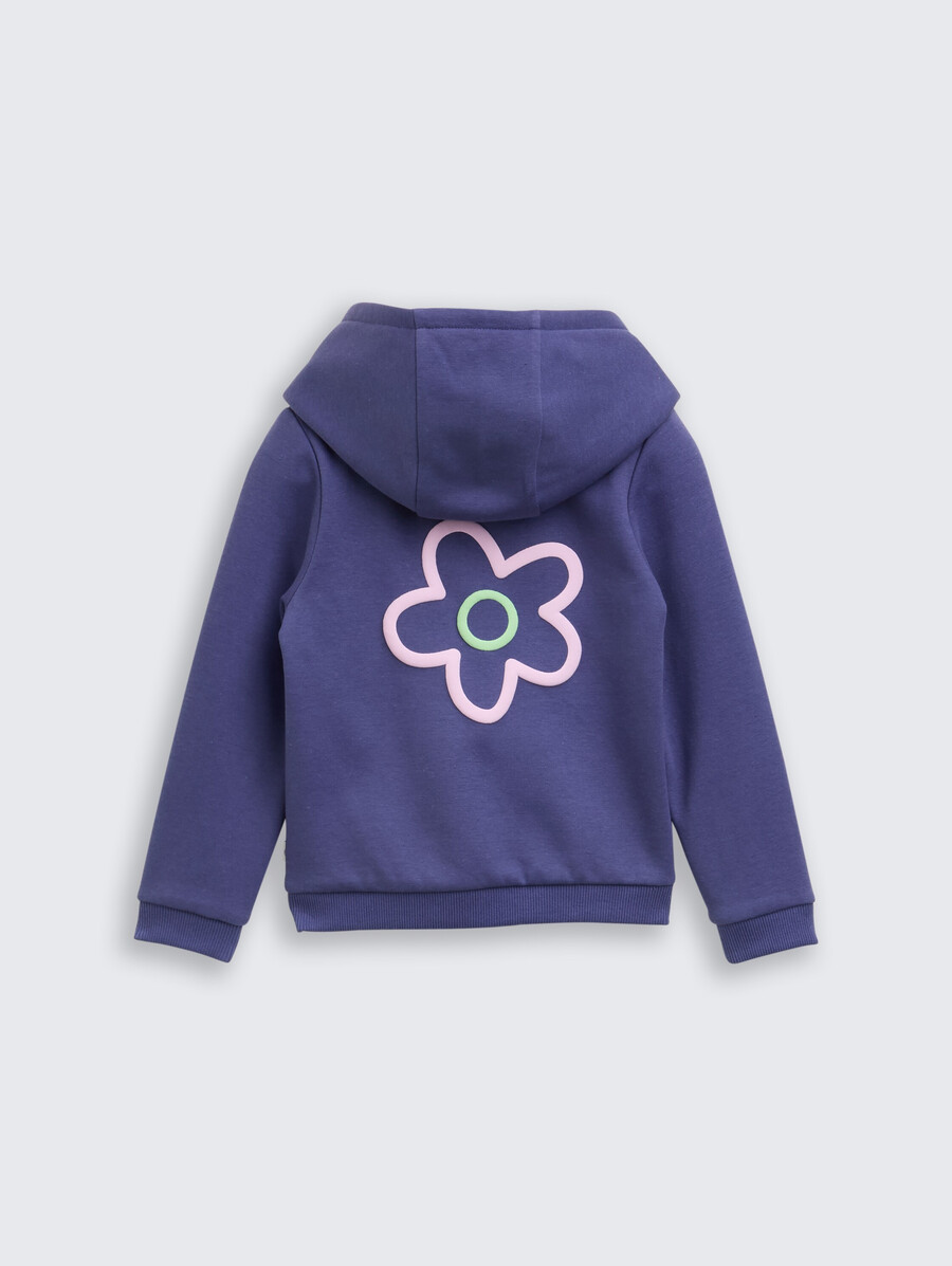 kapuzenpullover mit blumenmotiv